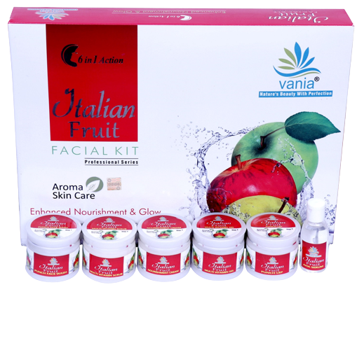 Vania Italian Fruit Facial Kit 300G | Diamond Bleach Cream Activator 250G | Radiance & Glow | Unisex | Self & Parlour Use | Face & Body | Fairness & Moisturized Skin | Aroma & Natural | Cool Bleach | No Tears & Zero Irritation