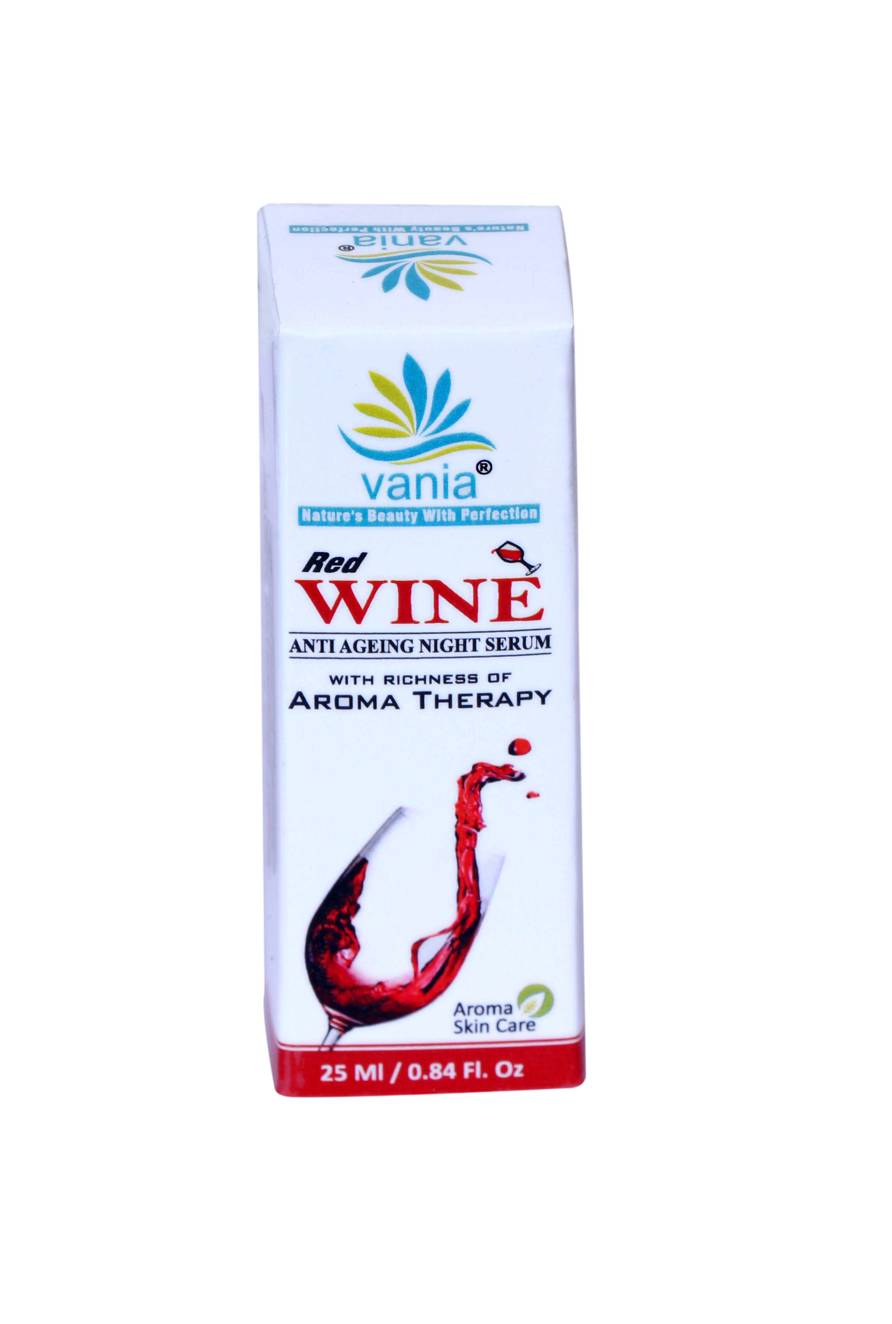 Vania Red Wine Serum 25ml | Anti-Ageing Night Serum for Face & Body | Glowing & Whitening | Spotless Glow | Enriched with Vitamin C, Jojoba, & More | Instant Fairness