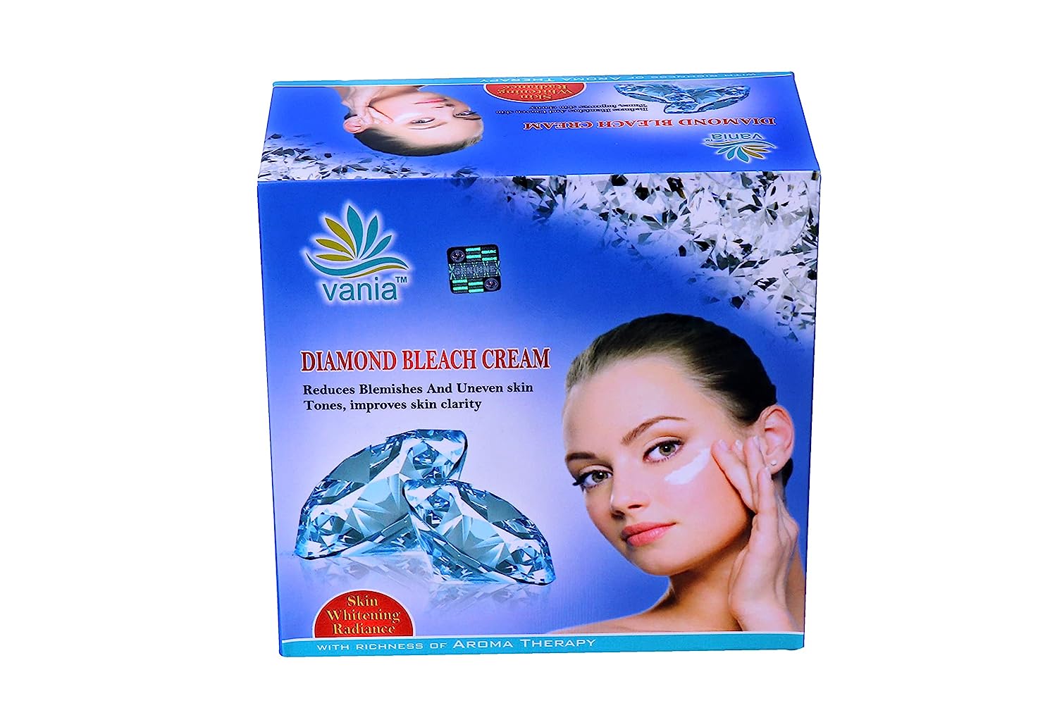 Vania Kesar & Diamond Bleach Cream Combo 250 Gm | Rich Natural Fairness | Cooling Moisturizer | No Tears | For Normal-Dry Skin | Kesar & Diamond Glow