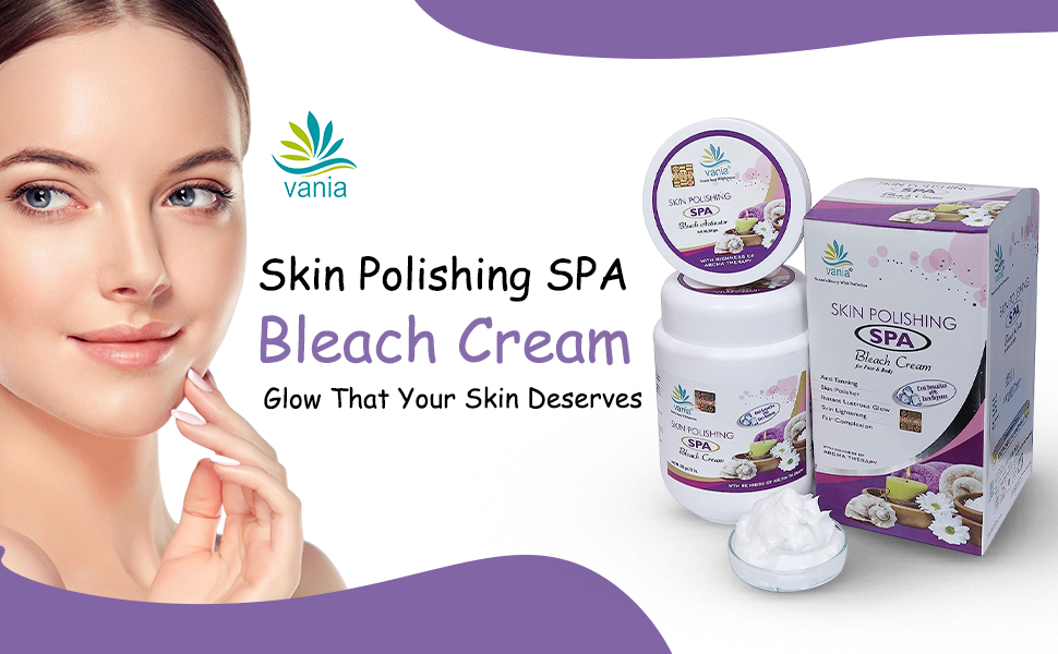 Vania SPA Facial Kit 2000 Gm + 100 ml & Bleach 1000 Gm - Skin Polishing & Whitening with Aroma