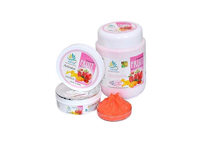 Vania Pomegranate Fruit Bleach Cream 1 Kg | Skin Lightening & Nourishing | Aroma Oils Infused | Face & Body | No Dryness | GoriGori Skin | Lasting Glow