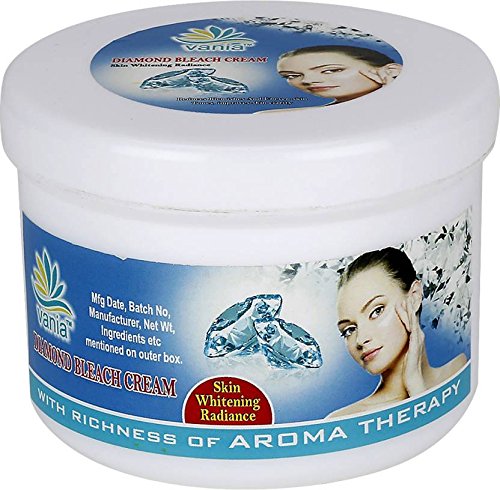 Vania Diamond Bleach Cream 250g | Glow Like Diamonds | Fairness & Cool Bleach | No Tears, Moisturized Skin | Zero Irritation | Fragrance & Aroma Oils | Improves Skin Elasticity