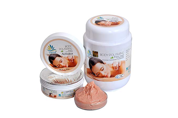 Vania Body Polishing Bleach Cream 1 Kg | Rich Glow DeTan for Face & Body | Fairness, Beauty & Cooling | Skin Whitening Cream | Body Whitening Cream | No Paraben | For Men, Women, Boys & Girls 14 Years & Above