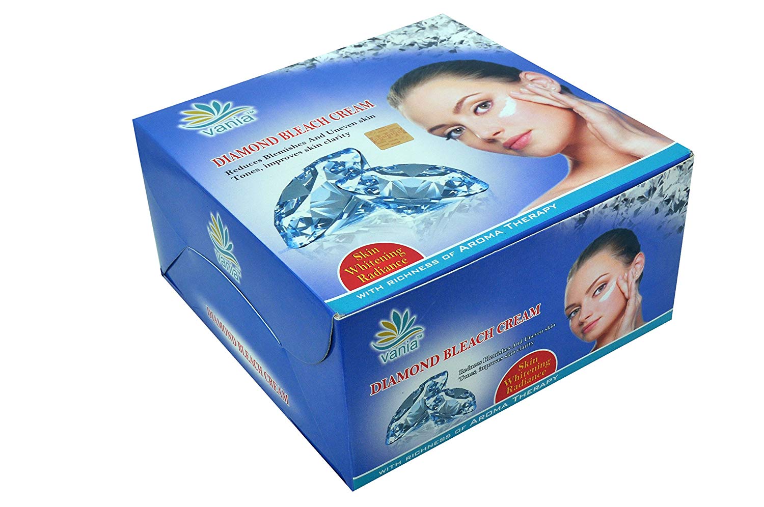 Vania Diamond Bleach Cream 250g | Glow Like Diamonds | Fairness & Cool Bleach | No Tears, Moisturized Skin | Zero Irritation | Fragrance & Aroma Oils | Improves Skin Elasticity