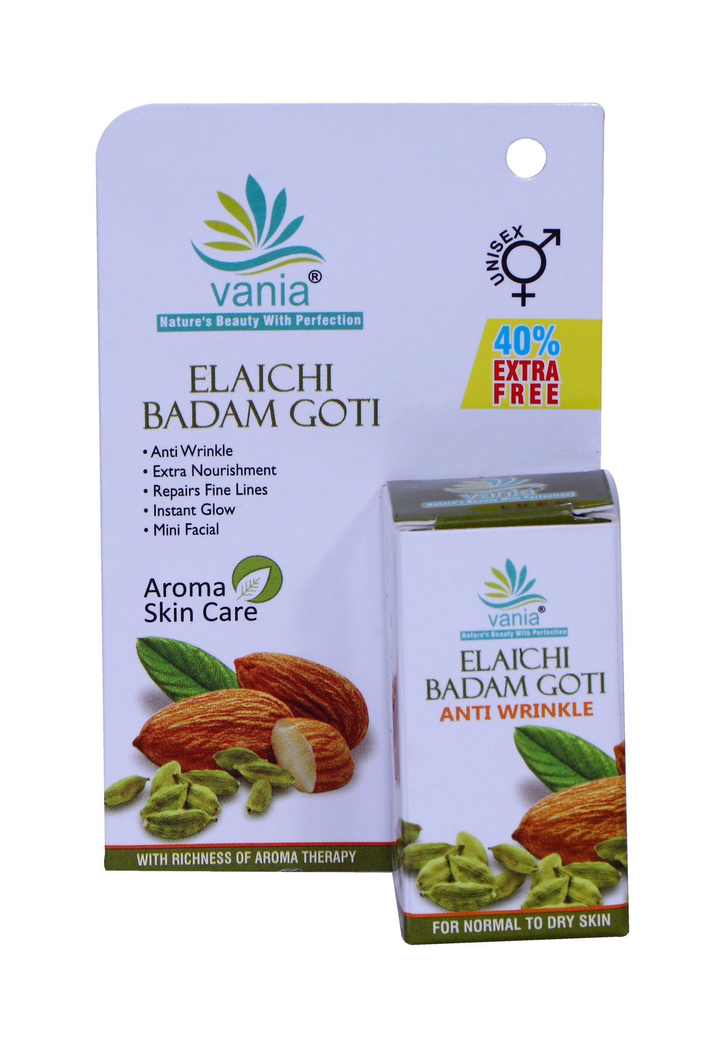 Vania Elaichi Badam Goti 25 Gm | Set of 3 Pcs | Face Glow Soap | Natural Beauty & Skin Care | Honey & Aroma Oils | Repairs Fine Lines | Mini Facial | Travel Soap | Rejuvenates Dull Skin