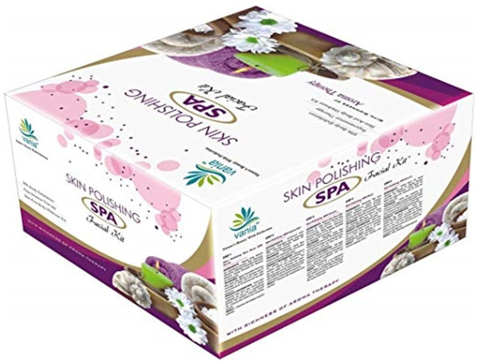 Vania SPA Facial Kit 2000 Gm + 100 ml & Bleach 1000 Gm - Skin Polishing & Whitening with Aroma