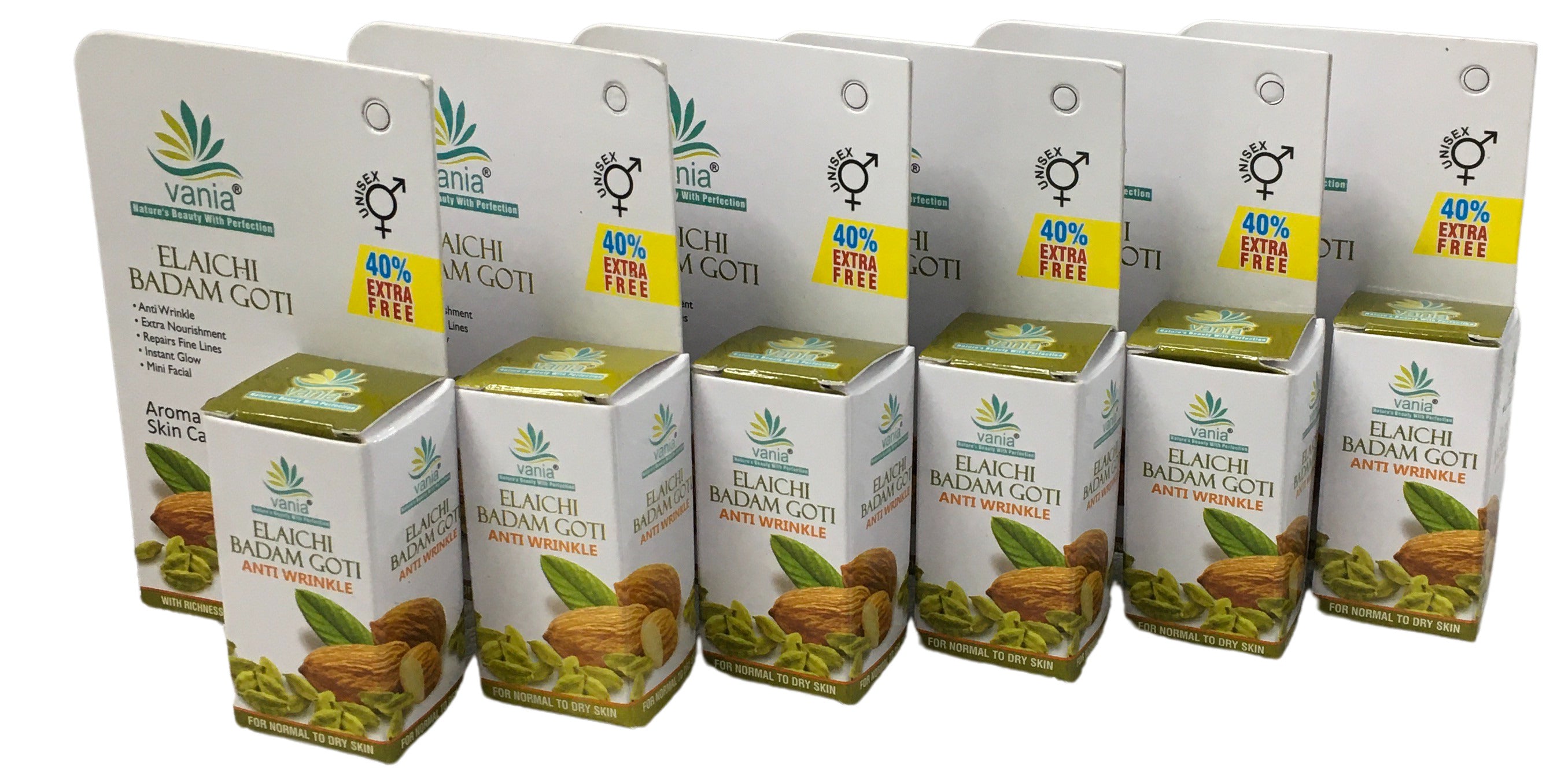 Vania Elaichi Badam Goti 25 Gm| Set of 6 Pcs |For Face Fairness, Glowing Face| Spotless Skin | With Honey & Aroma Oils | Repairs Fine Lines| Mini Facial in 5 Minute| Travel Soap| Rejuvenates Dull Skin