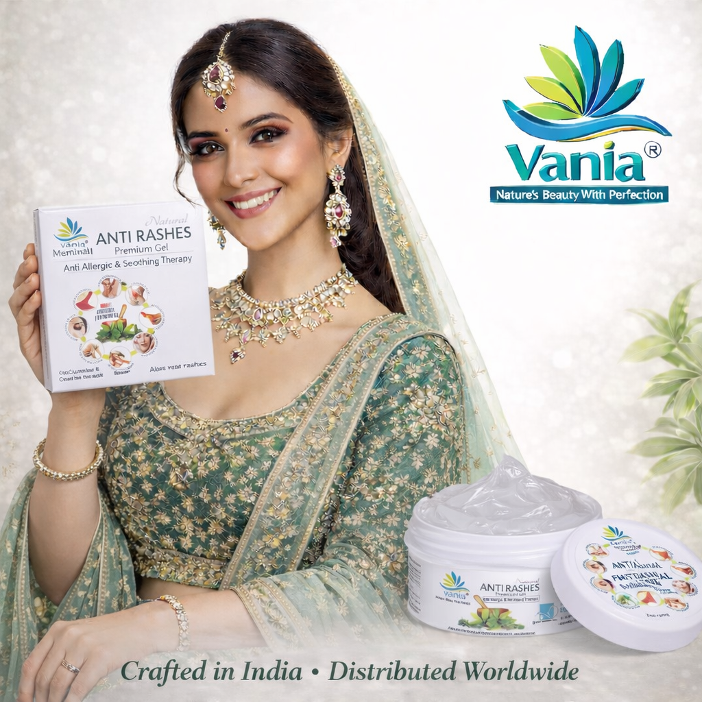 Vania Natural Anti Rashes Gel 250 Gm | Aroma Oils | Post Waxing & Diaper Rash Relief | Unisex | Under Arm, Shaving Cut, Chafing, Bikini Area & Bra Straps
