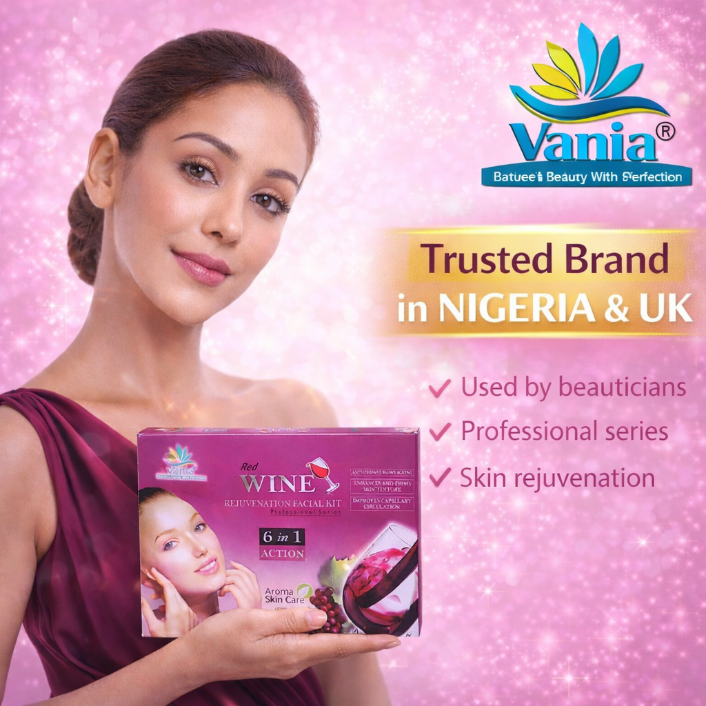 Vania Red Wine Kit 300Gm & Red Wine Bleach 250Gm | Aroma Skin Care | Anti-Ageing | Enhances, Smoothens, Tones | Hydrates, Radiates, Nourishes | Firms Skin | Cleans Pores | Improved Elasticity