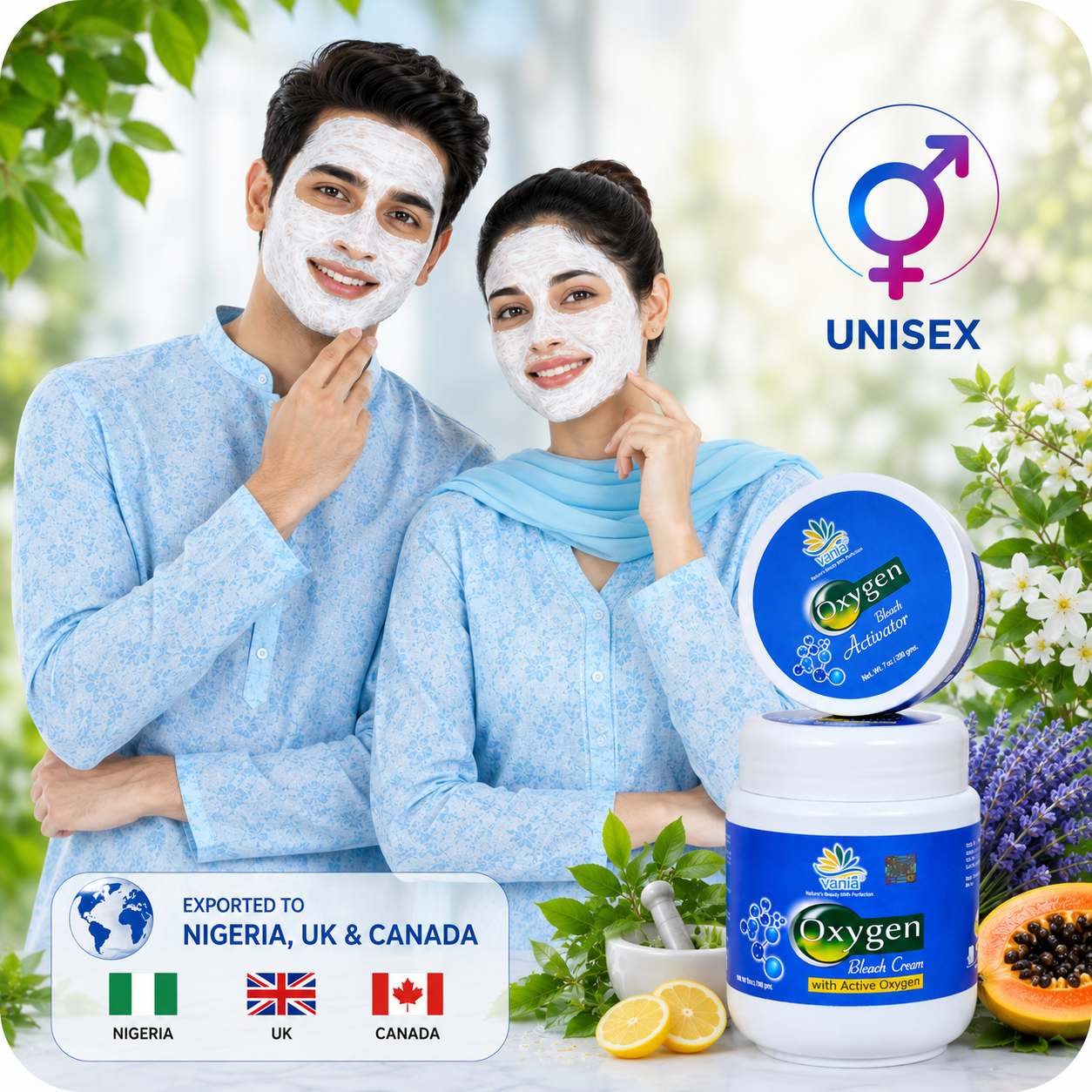 Vania Oxygen Bleach Cream 1 Kg | Soft Spotless Skin | Fair & Cool Like Ice | No Tears, Moisturized Skin | Zero Irritation | Fragrance | Normal to Dry Skin