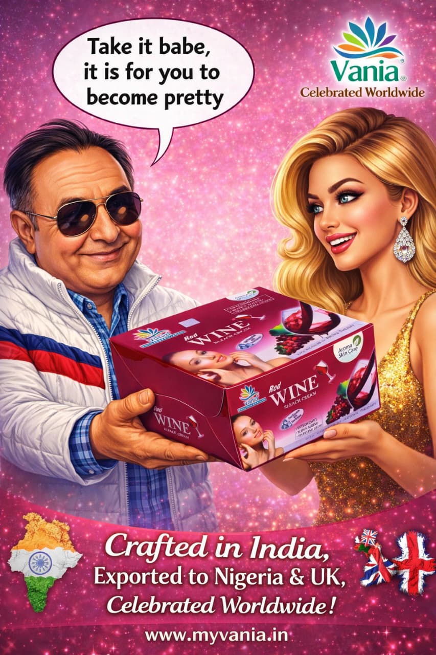 Vania Red Wine Bleach Cream 250g | Cool Sensation | Zero Dryness | Anti-Oxidant | Slows Skin Ageing | Rich Aroma Therapy | Shea Butter | Ready in 30 mins | Youthful Skin