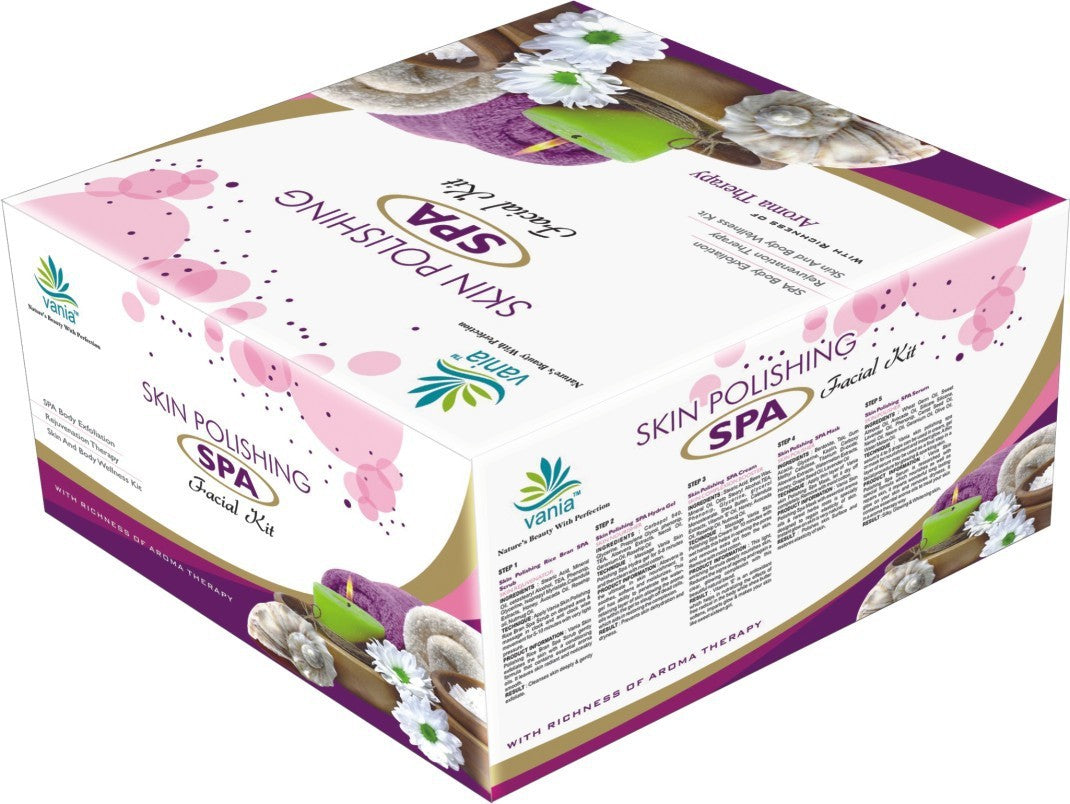 Vania Skin Polishing Aroma Facial Kit for Women & Men | 2000 Gm + 100 Ml | SPA Skin Care | Self & Parlour Use | Pre Bridals | Face & Body | Tip to Toe Beauty l Dashing Glow with Tulsi & Geranium Oil